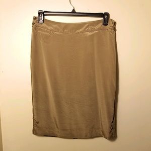 🌻3/$20 Magaschoni olive green silk pencil skirt size 12